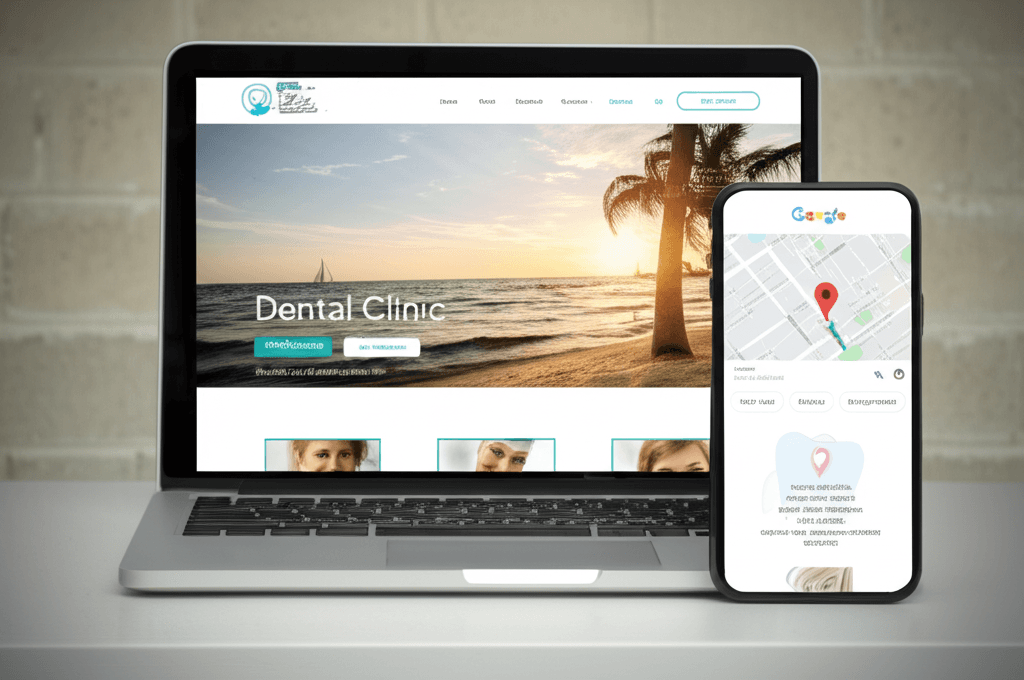 İstanbul Diş Kliniği Web Sitesi ve Google Haritalar
